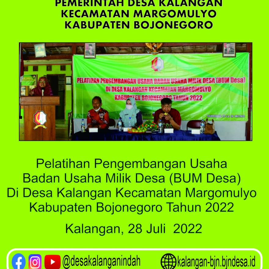 Website Resmi Desa Kalangan Kecamatan Margomulyo Kabupaten Bojonegoro